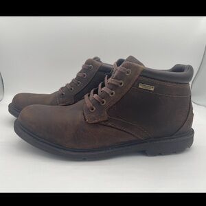 Rockport Men Rugged Bucks Waterproof Leather Boots Brown Hydro 9 42.5 V75403